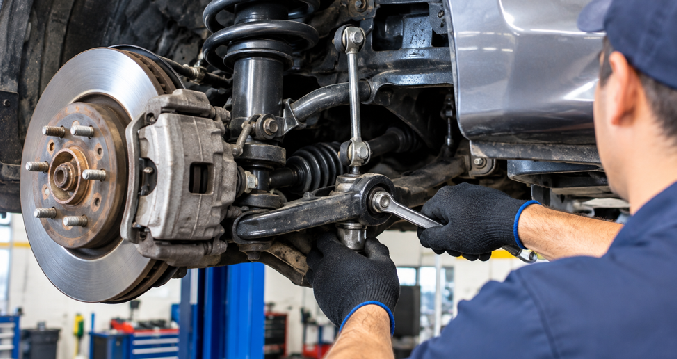 Car suspension repair service